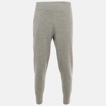 مملوكة مسبقًا بنطلون بوس باي هوغو بوس صوف رمادي مقاس كبير