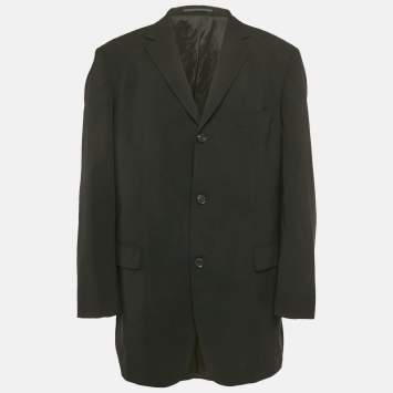 مملوكة مسبقًا Boss By Hugo Boss Black Wool Gary Waters Blazer XL