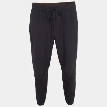 Pre Owned Boss By Hugo Boss Blue Synthetic T-Flex Pants L