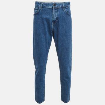 مملوكة مسبقًا بنطلون جينز بوس باي هوغو بوس دينم أزرق بتصميم عادي - خصر 37 بوصة - مقاس متوسط