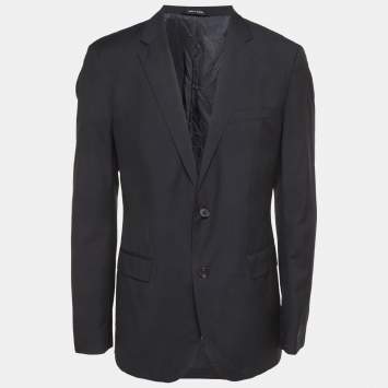 مملوكة مسبقًا Boss By Hugo Boss Black Wool The James3 Blazer L