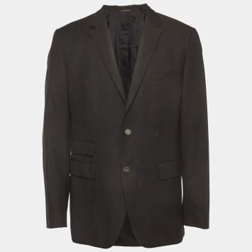 Pre Owned Boss By Hugo Boss Black Wool The Transit Blazer XL