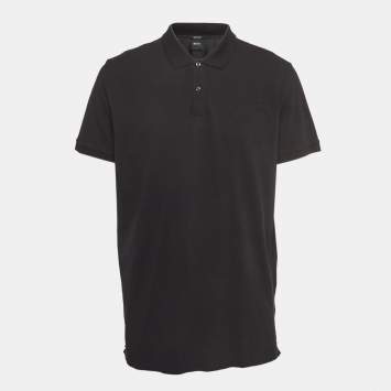 Pre Owned Boss By Hugo Boss Black Pima Cotton Pallas Polo T-Shirt XXL
