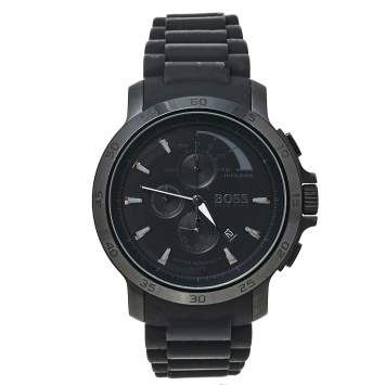 Pre Owned Boss By Hugo Boss Black Ion Plated Stainless Steel HB.76.1.34.2161 Men's Wristwatch 47 mm