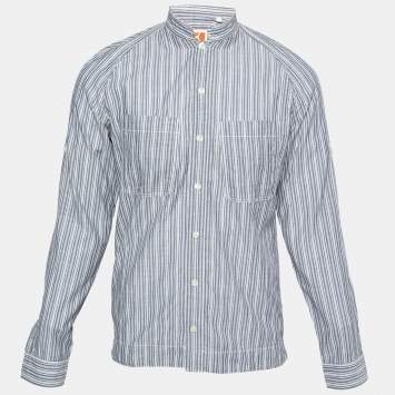 Pre Owned Boss Orange by Hugo Boss Multicolor Striped Cotton Long Sleeve Shirt S