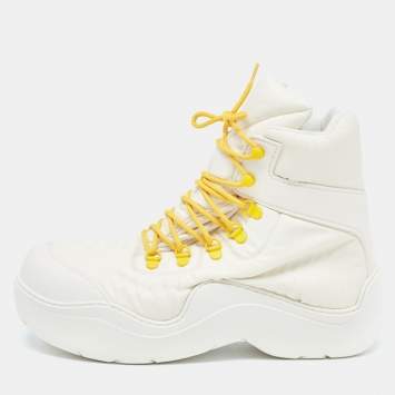 Bottega Veneta Nylon Puddle Bomber Boots Size 42