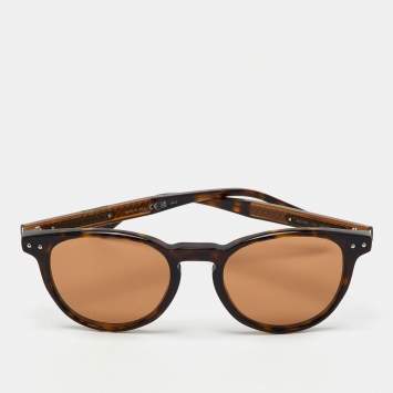 Bottega Veneta Havana/Brown BV0128S Oval Sunglasses