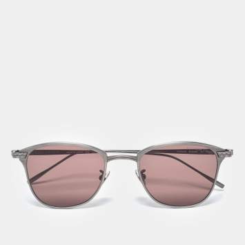 Pre Owned Bottega Veneta Titanium/ Brown BV0248S Square Sunglasses
