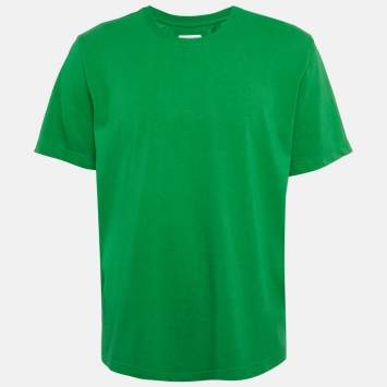 Bottega Veneta Green Cotton Crew Neck T-Shirt XL