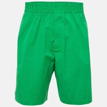 Bottega Veneta Green Cotton Bermuda Shorts M