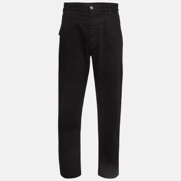 Pre Owned Bottega Veneta Black Denim Jeans XL Waist 36"