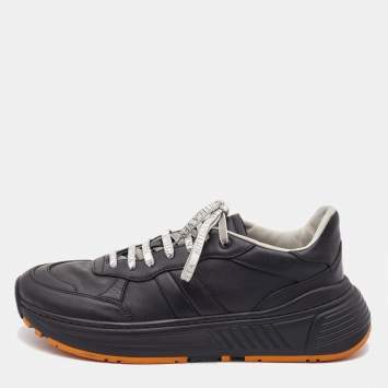 Pre Owned Bottega Veneta Black Speedster Low Top Sneakers Size 42.5