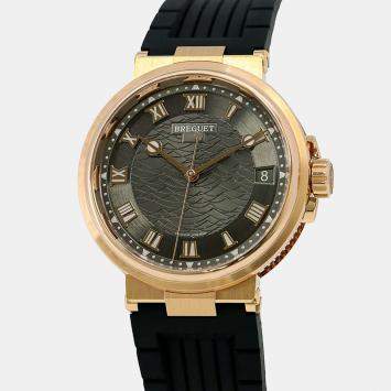 Breguet Grey 18k Rose Gold Marine 5517BR/G3/9ZU Automatic Men's Wristwatch 40 mm
