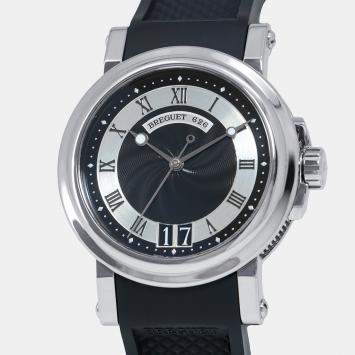 Breguet Black Stainless Steel Marine II 5817ST/92/5V8 Automatic Men's Wristwatch 40 mm