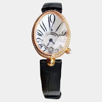 Pre Owned ساعة بريغيه رين دي نابلس 8918BR ذهب وردي إطار مرصع بالألماس 36.5 × 28.45 مم