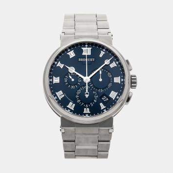 Pre Owned ساعة يد بريغيه مارين كرونوجراف مسبقة الملكية 5527TI/Y1/TW0