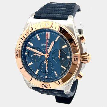 Pre Owned Breitling Chronomat UB0134101C1S1 Automatic Blue Stainless Steel Men’s Wristwatch 42 mm