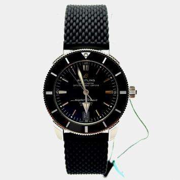 Pre Owned ساعة يد رجالية بريتلينغ سوبر أوشن هيريتاج II AB2010121B1S1 أوتوماتيكية سوداء ستانلس ستيل 42 مم