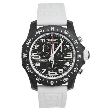 Pre Owned Breitling Black Breitlight Rubber Endurance Pro X82310 Men's Wristwatch 44 mm