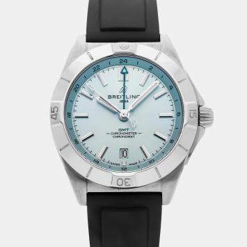 Pre Owned Breitling Chronomat P32398101C1S1 Automatic Stainless Steel Ice Blue Dial Men's Wristwatch 42mm
