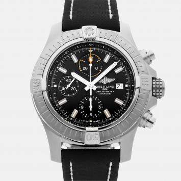 Pre Owned Breitling Avenger Chronograph A13317101B1X1 Automatic Stainless Steel Black Dial Men's Wristwatch 45mm