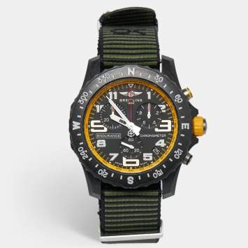 Pre Owned Breitling Black Ultralight Polymer Rubber Endurance Pro X82310A41B1S1 Men's Wristwatch 44 mm
