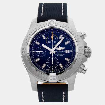 Pre Owned Breitling Avenger Chronograph A13317101C1X1 Automatic Blue Stainless Steel Men’s Wristwatch 45mm