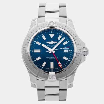 Pre Owned Breitling Avenger A32395101C1A1 Automatic Blue Stainless Steel Men’s Wristwatch 45 mm