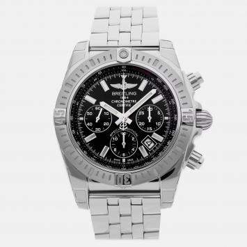 Pre Owned Breitling Chronomat AB0115111B1A1 Automatic Black Stainless Steel Men’s Wristwatch 44 mm
