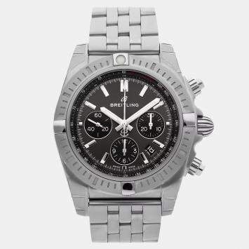 Pre Owned Breitling Chronomat AB0115101F1A1 Automatic Gray Stainless Steel Men’s Wristwatch 44 mm