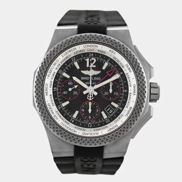 Pre Owned Breitling Bentley EB0433 Automatic Black Titanium Men's Wristwatch 45 mm