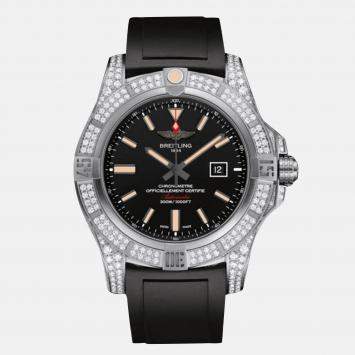 Pre Owned Breitling Avenger E1731063/BD12 Automatic Black Titanium Men's Wristwatch 48 mm