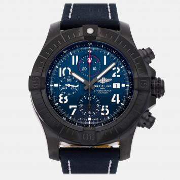 Pre Owned Pre-Owned Breitling Super Avenger Chronograph Night Mission V13375101C1X2 Blue Automatic Titanium Men's Wristwatch 48 MM