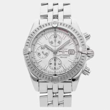 Pre Owned Pre-Owned Breitling Chronomat Evolution A1335611/G569 Silver Automatic Stainless Steel Men's Wristwatch 43 mm