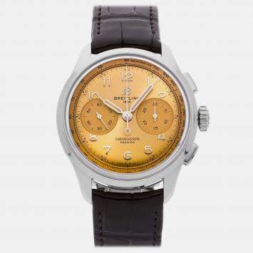 مملوكة مسبقًا ساعة بريتلينغ بريميير B09 كرونوغراف AB0930F51H1P1 سبق استخدامها