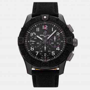 Pre Owned Breitling Avenger B01 Night Mission SB0147101B1X1 Automatic Chronograph Black Dial Ceramic Men's Wristwatch 44mm
