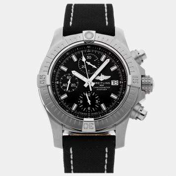 Pre Owned Pre-Owned Breitling Avenger Chronograph A13385101B1X2 Black Automatic Stainless Steel Men's Wristwatch 43 MM