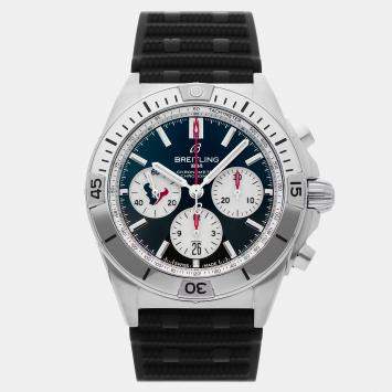 مملوكة مسبقًا Pre-Owned Breitling Chronomat B01 NFL Houston Texas Edition AB01342B1CBS1 Automatic 42 mm