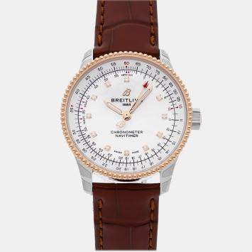 Pre Owned ساعة بريتلينغ نافيتايمر U17395211A1P2 أوتوماتيكية مُستع ملة 35 مم