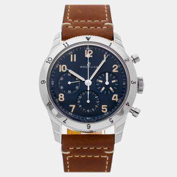 Pre Owned ساعة بريتلينغ كلاسيك آفي كرونوغراف P-51 موستانج A233803A1B1X1 أوتوماتيكية 42 مم مملوكة مسبقًا