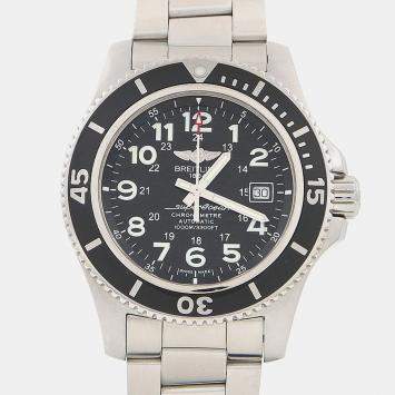 Pre Owned Breitling Superocean A17392 Automatic Stainless Steel Men's Wristwatch 44 mm