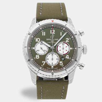 Pre Owned ساعة بريتلينغ أفياتور 8 B01 كرونوغراف كيرتس وارهوك AB01192A1L1X2 مستعملة