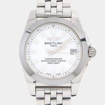 مملوكة مسبقًا Breitling Galactic W74330 Quartz Stainless Steel Men's Wristwatch 36 mm