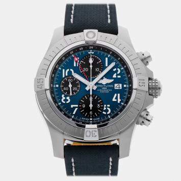 Pre Owned Breitling Avenger A24315101C1X2 Blue Stainless Steel Automatic Men's Watches 45mm