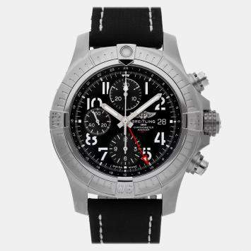Pre Owned Breitling Avenger A24315101B1X1 Black Stainless Steel Automatic Men's Watches 45mm