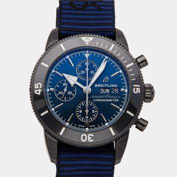 Pre Owned Breitling Superocean Heritage M133132A1C1W1 Blue Stainless Steel Automatic Men's Watches 44mm