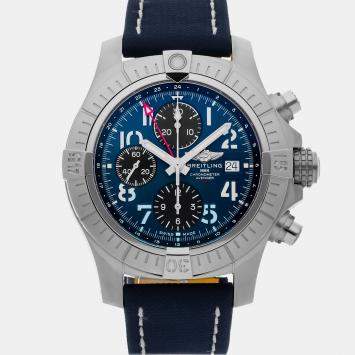 Pre Owned Breitling Avenger A24315101C1X2 Blue Stainless Steel Automatic Men's Watches 45mm