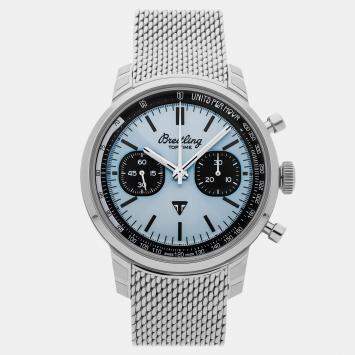 Pre Owned Breitling Top Time AB01764A1C1A1 Blue Stainless Steel Automatic Men's Watches 41mm