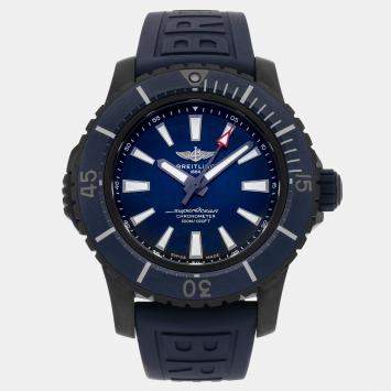 Pre Owned Breitling Superocean V17369161C1S1 Automatic Blue Titanium Men’s Wristwatch 48mm