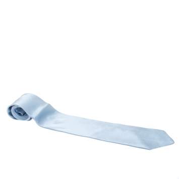 مملوكة مسبقًا Brioni Powder Blue Silk Tie